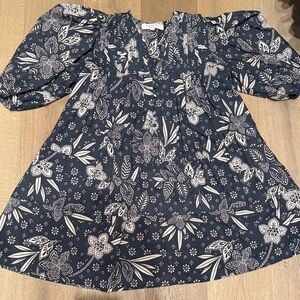 Hunter Bell Floral Puff Sleeve Dress